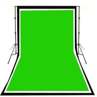 ePhoto Photo & Video Studio Black, White & Chromakey Green Screen, 6x9 Feet Muslin Backdrops with Support System and Bag 901+6x9BWG  Photo Studio Backgrounds  Camera & Photo