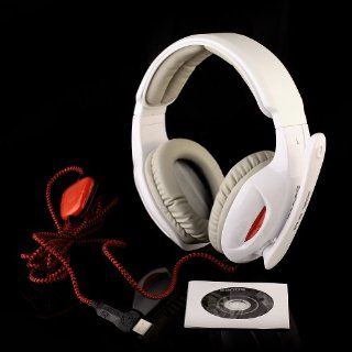 SADES SA 902 PC Gaming Headset w/ Microphone + Volume Control   White Computers & Accessories