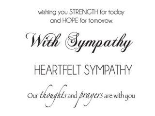 Mini Clear Stamps Sympathy