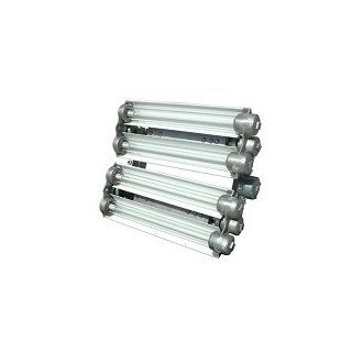 Explosion Proof Fluorescent Lights w/ Emergency Battery Backup   2 foot 4 Lamp   Multi Volatge( Surf   Commercial Bay Lighting  