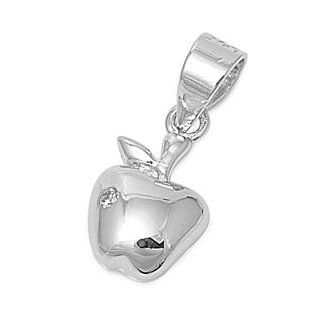 Apple of my Eye Pendant Cubic Zirconia Sterling Silver 925 Jewelry
