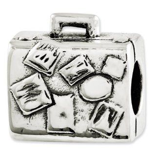 Reflection Beads   925 Sterling Silver Suitcase Bead Jewelry