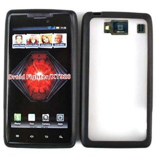 Motorola Droid Razr Hd Xt926 Black Clear Hard Shell Skin Accessory Cell Phones & Accessories