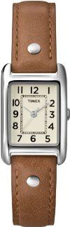 Timex Women's T2N905 Weekender Brown Leather Strap Watch Watches