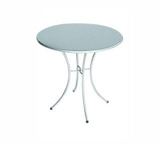 EmuAmericas 906 WHITE Kiss Table, 32 in Diameter, Solid Top, White, Each  Dining Tables  Patio, Lawn & Garden