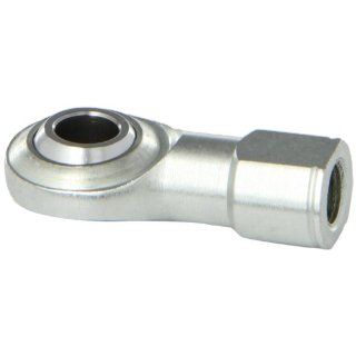 Sealmaster CFFL 7 Rod End Bearing, Two Piece, Commercial, Non Relubricatable, Female Shank, Left Hand Thread, 7/16" 20 Shank Thread Size, 7/16" Bore, 7 degrees Misalignment Angle, 9/16" Length Through Bore, 1 1/8" Overall Head Width, 0