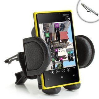 USA Gear Car Air Vent Mount Holder for Nokia Lumia 1020 , 928 , 925 , 820 / HTC 8X / Samsung ATIV S & More Windows Phone 8 Smartphones   Includes Capacitive Stylus Cell Phones & Accessories
