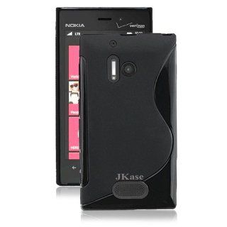 JKase Slim Fit Streamline Ultra Durable TPU Case for Nokia Lumia 928   Retail Packaging   Black Cell Phones & Accessories