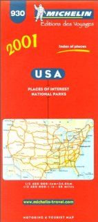 Michelin USA Map No. 930, 7e Michelin Travel Publications 9782061000014 Books