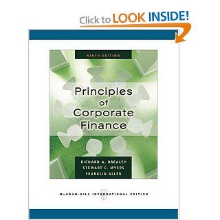 Principles of Corporate Finance (9780071266758) Richard A. Brealey Books