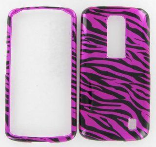LG P960/Nitro HD P930 Zebra On Hot Pink Protective Case Cell Phones & Accessories