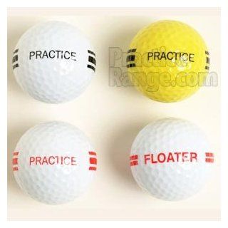Dozen Soft Core Practice Range Golf Balls, White_with_Red Stripe, Standard_Ball  Sports & Outdoors