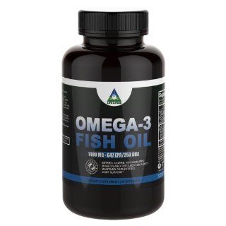 Omega 3 Fish Oil High Potency 1400 mg (980 mg Omega 3s) NO Fish Burps 90 Days Supply  Enteric Coated For Max Absorption w/ No Fishy Taste  Molecular Distilled, Contaminant Free  Grocery & Gourmet Food