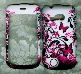 Pink butterfly LG 900g straight talk phone cover case Cell Phones & Accessories