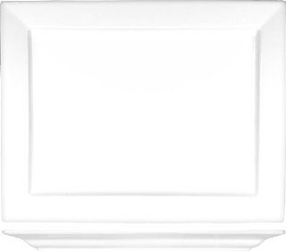 ITI EL 25 Elite Rectangle Plate 14 Inch by 10 7/8 Inch 6 Piece White Platters Kitchen & Dining