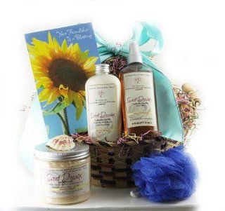 Castle Baths   Sweet Dreams Friendship Gift Basket   Lavender Vanilla Health & Personal Care