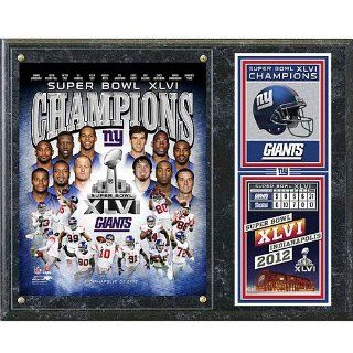 Photo File New York Giants Super Bowl XLVI Champions Plaque  Sports Fan Decorative Plaques  Sports & Outdoors