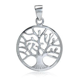 925 Sterling Silver FILIGREE TREE of LIFE Circle Pendant Jewelry