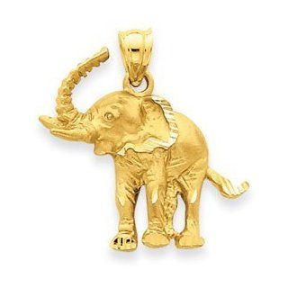 14k Gold Elephant Pendant Jewelry