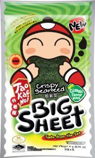 500 Sachets X Tao Kae Noi Seaweed Big Sheet 4 G Original Classic Flavor  Snack Party Mixes  Grocery & Gourmet Food