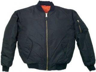 Air Force MA 1 Flight Jacket (Black, Size 4X Large) Clothing