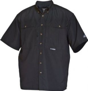 Drake Vented Wingshooter's Short Sleeve Casual Shirt (Small, Black) at  Mens Clothing store Button Down Shirts