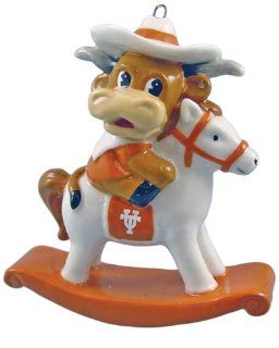 NCAA Texas Longhorns Baby Rocking Horse Ornament  Sports Fan Hanging Ornaments  Sports & Outdoors
