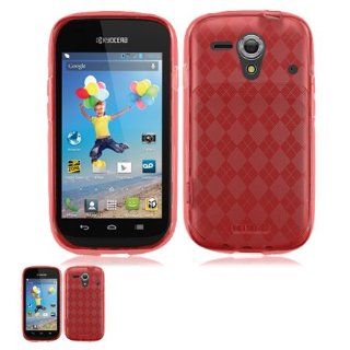 Kyocera Hydro EDGE C5215 Red Flexible Gel Skin TPU Case Cell Phones & Accessories