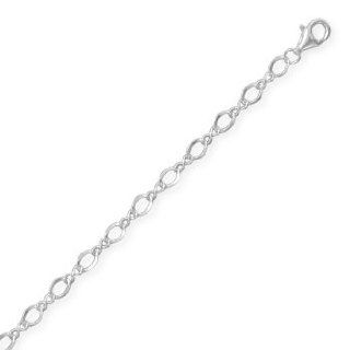 22" Figure 8 Chain Necklace (3.5mm / 1/8") 925 Sterling Silver Jewelry
