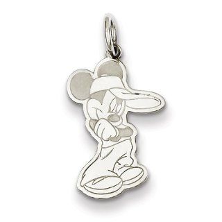 Disney Collection   .925 Sterling Silver Disney Mickey Mouse Charm Pendants Jewelry