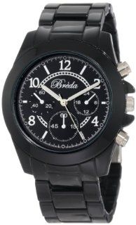 Breda Women's 2296 Black "Sydney" Classic Metal Boyfriend Style Watch Watches