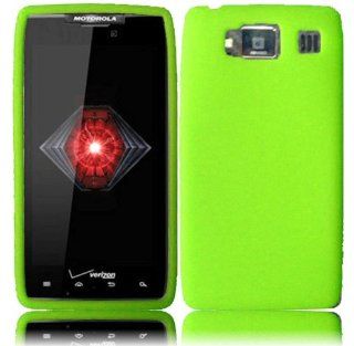 Neon Green Silicone Jelly Skin Case Cover for Motorola Droid Razr HD XT926 Cell Phones & Accessories
