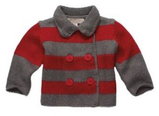 Stella McCartney Sammy Baby Knitted Jacket in Grey Red 12mo Clothing