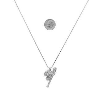 Fashion Jewelry ~ Baseball Cap and Bat Pendant with Crystal Necklace (Style Neck 949c 04) Jewelry