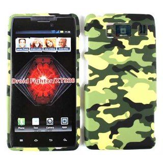 Motorola Droid RAZR HD XT926 Yellow Green Camo Case Cover Snap On Housing New Cell Phones & Accessories