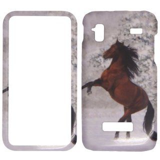 Samsungi927   Beautiful Horse Snow and Tree Hard Case, Cover, Snap On, Faceplate Cell Phones & Accessories