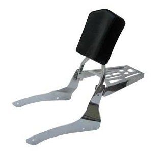 Sissy Bar with Backrest and Luggage Rack for Yamaha 2007 2012 V Star 950 and 1300 Models Automotive