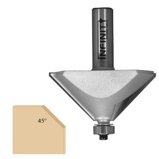 Infinity Tools 36 950, 1/2" Shank Super Duty Chamfer Router Bit, 45 Cutting Angle    