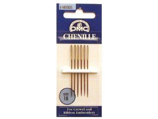 DMC 1768 18 Chenille Hand Needles, 6 Pack, Size 18