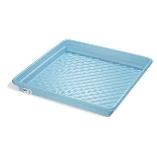 New Pig PAK952 LDPE Plus Utility Spill Containment Tray, 26.92 Gallon Capacity, 40" Length x 40" Width x 5" Height, Blue Science Lab Trays
