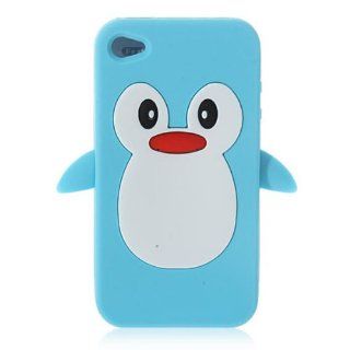 Cute Cartoon Penguin Silicone Case/Skin for iPhone 4 4S 