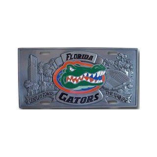 FLORIDA GATORS PEWTER CAR TAG/ LICENSE PLATE  Automotive License Plate Frames  Sports & Outdoors
