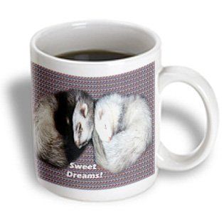 3dRose Sleeping Ferrets Mug, 11 Ounce Kitchen & Dining