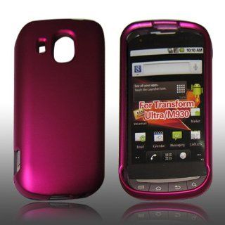 NEW HOT PINK Rubberized Hard Case Cover Skin For Boost Mobile Samsung SPH M930 Cell Phones & Accessories