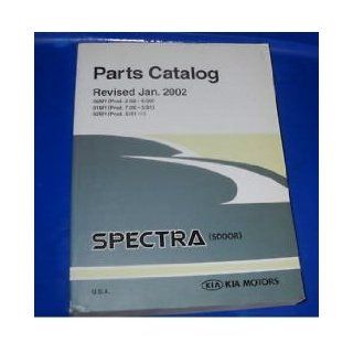 2000 2001 2002 Kia Spectra 5 Dr Parts Catalog Manual kia Books