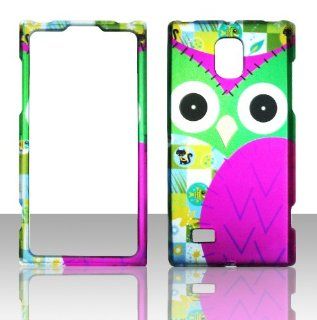 2D Green Owl LG Spectrum 2 VS930 Verizon Case Cover Hard Phone Snap on Cover Case Protector Cell Phones & Accessories