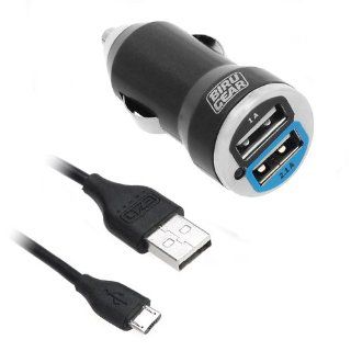 EZOPower 6ft Micro USB 2in1 Sync and Charge USB Data Cable + 2 Port USB Car Charger Adapter for Samsung Galaxy Note 3 2, Galaxy Mega 6.3, Galaxy S5 / S4 / S3 Cellphone Smartphone and more Cell Phones & Accessories