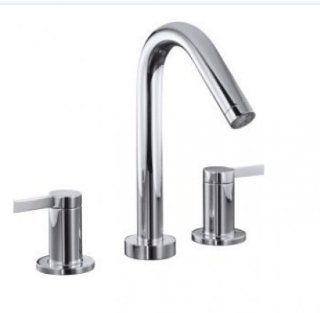 KOHLER K T954 4 CP Stillness Deck Mount High Flow Bath Faucet Trim, Polished Chrome   Bathtub Faucets  