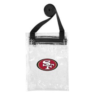 NFL San Francisco 49ers Clear Game Day Pouch  Sports Fan Bags  Sports & Outdoors