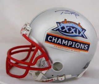 Autographed Tom Brady Mini Helmet   Suberbowl Xxxix 39 932   Tristar Productions Certified   Autographed NFL Mini Helmets Sports Collectibles
